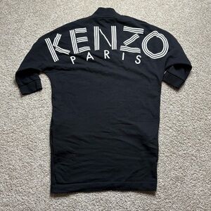 Kenzo Black Dress with White Logo